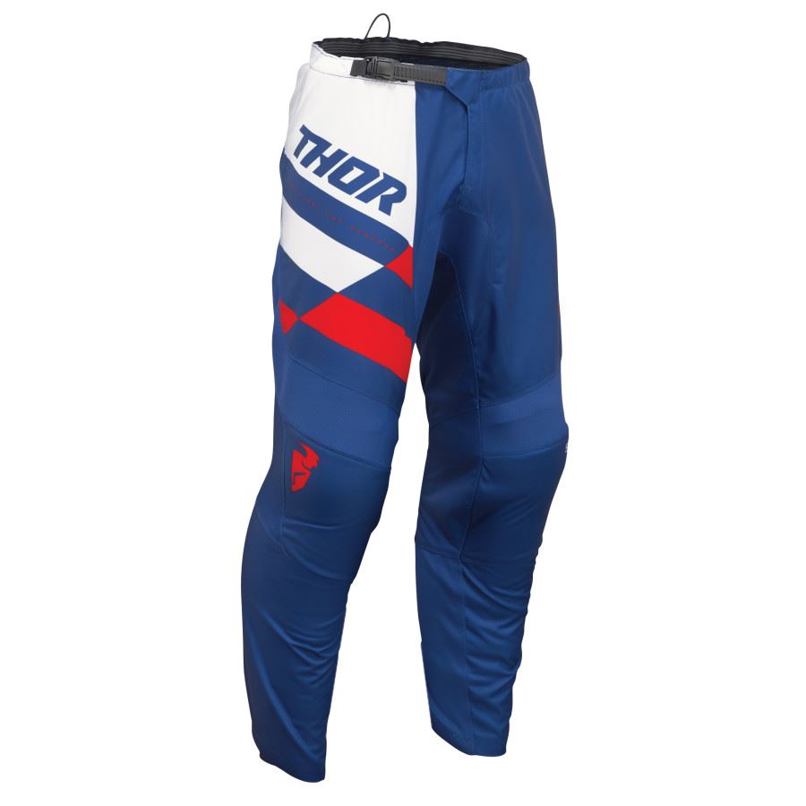 Thor 2025 Youth Sector Checker Navy Red Motocross Pants